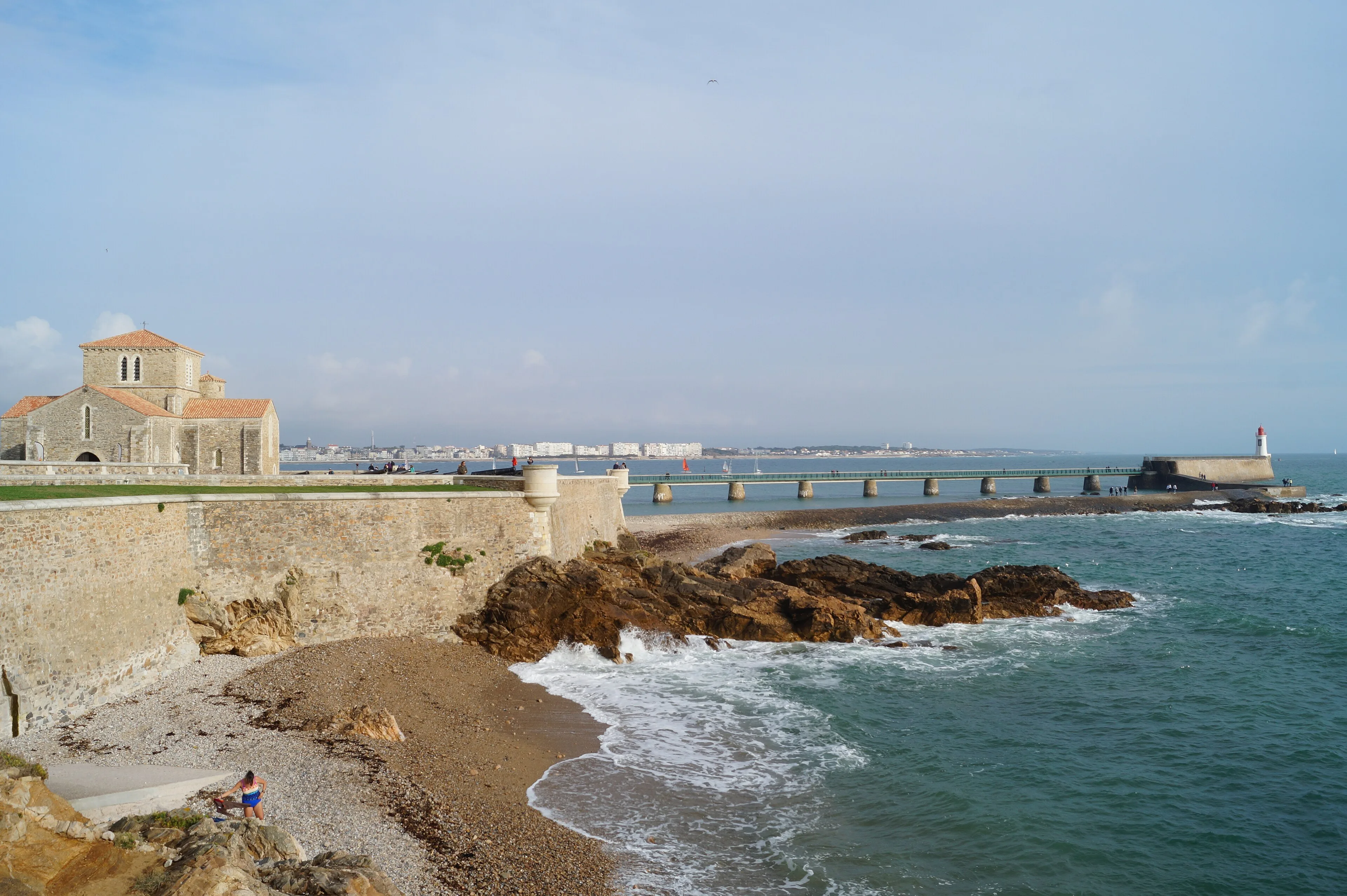 Saint-Nicolas lighthouse and fort in Sables-d'Olonne, Vendée